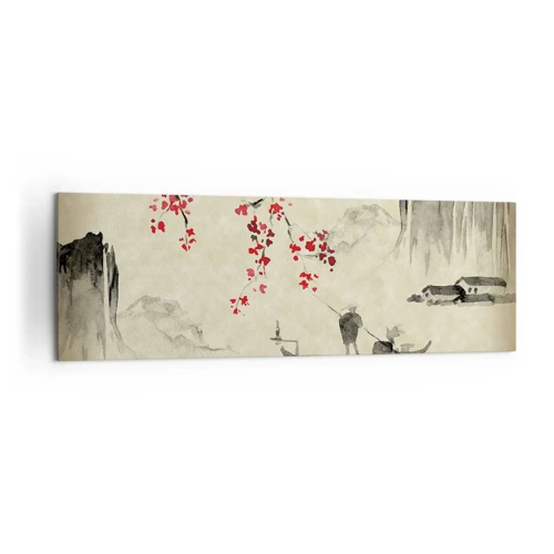 Lærredstryk - Billede på lærred - I kirsebærblomsternes land - 160x50 cm