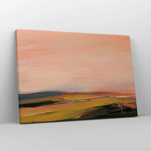 Lærredstryk - Billede på lærred - I lyserøde toner - 70x50 cm