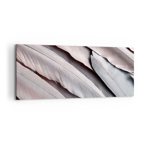 Lærredstryk - Billede på lærred - I lyserødt sølv - 120x50 cm
