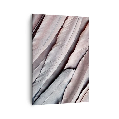 Lærredstryk - Billede på lærred - I lyserødt sølv - 70x100 cm