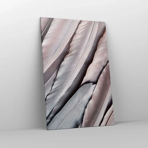 Lærredstryk - Billede på lærred - I lyserødt sølv - 80x120 cm