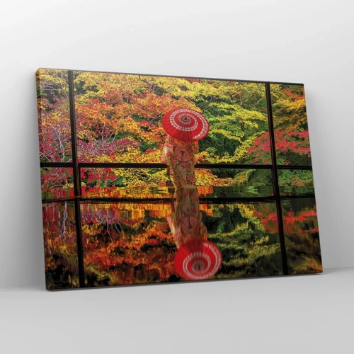 Lærredstryk - Billede på lærred - I naturens tempel - 70x50 cm
