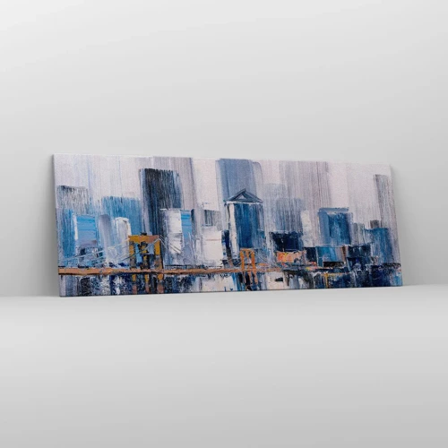 Lærredstryk - Billede på lærred - Indtryk fra New York - 140x50 cm