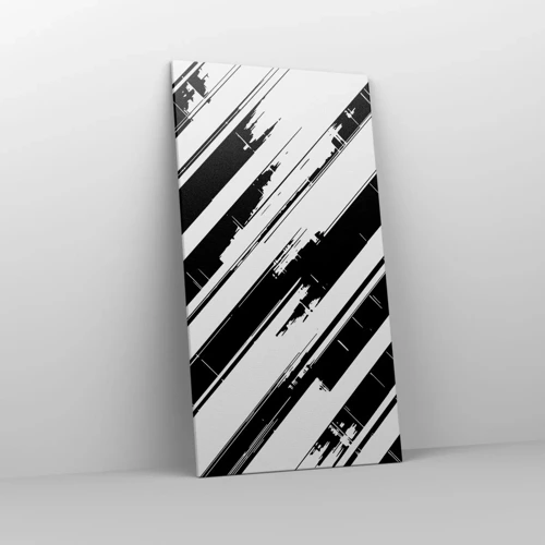 Lærredstryk - Billede på lærred - Intens og dynamisk komposition - 65x120 cm