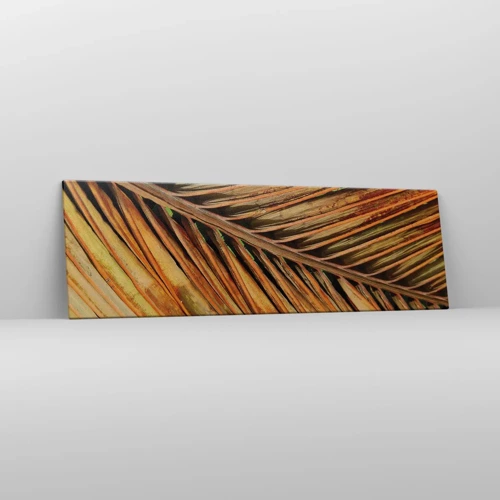 Lærredstryk - Billede på lærred - Kokosnød guld - 160x50 cm
