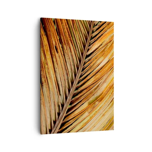 Lærredstryk - Billede på lærred - Kokosnød guld - 50x70 cm