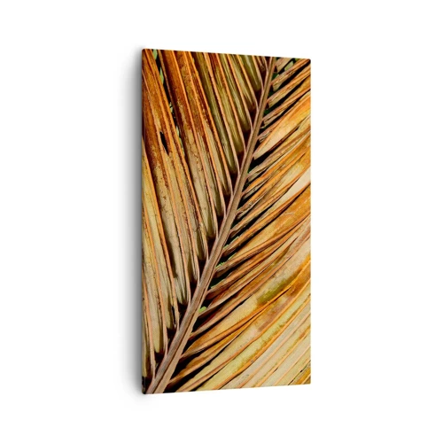 Lærredstryk - Billede på lærred - Kokosnød guld - 55x100 cm