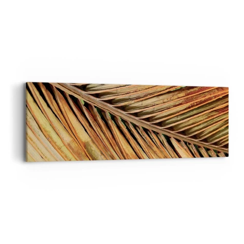 Lærredstryk - Billede på lærred - Kokosnød guld - 90x30 cm