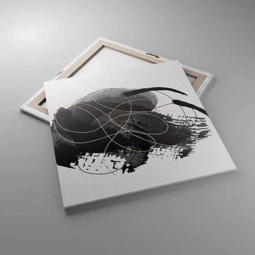 Lærredstryk - Billede på lærred - Kom frem fra det sorte - 70x70 cm