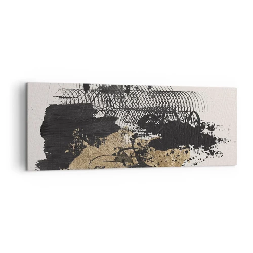 Lærredstryk - Billede på lærred - Komposition med lidenskab - 140x50 cm