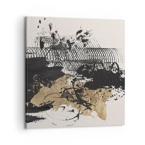 Lærredstryk - Billede på lærred - Komposition med lidenskab - 50x50 cm