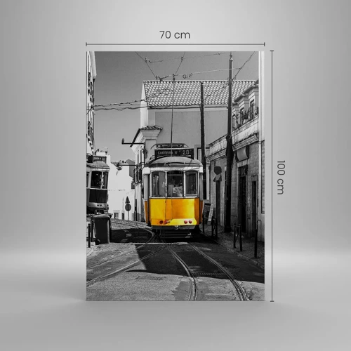 Lærredstryk - Billede på lærred - Lissabons ånd - 70x100 cm