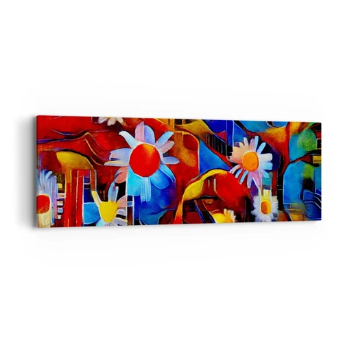 Lærredstryk - Billede på lærred - Livets farver - 90x30 cm