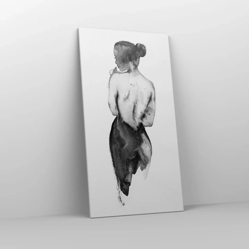 Lærredstryk - Billede på lærred - Med hende forsvinder verden - 65x120 cm