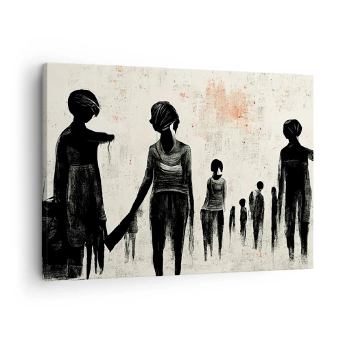 Lærredstryk - Billede på lærred - Mod ensomhed - 70x50 cm