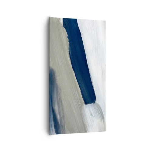 Lærredstryk - Billede på lærred - Møde med det hvide - 65x120 cm