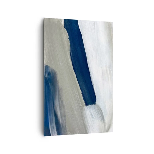 Lærredstryk - Billede på lærred - Møde med det hvide - 80x120 cm