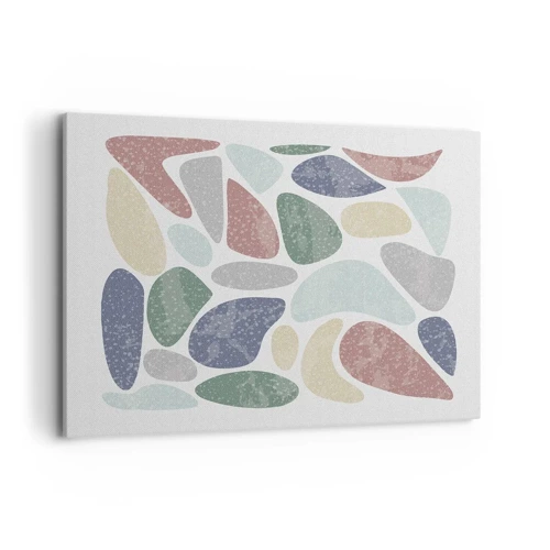 Lærredstryk - Billede på lærred - Mosaik af pulveriserede farver - 120x80 cm