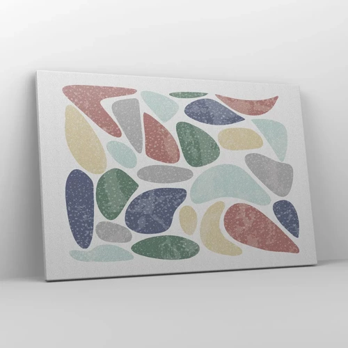 Lærredstryk - Billede på lærred - Mosaik af pulveriserede farver - 120x80 cm