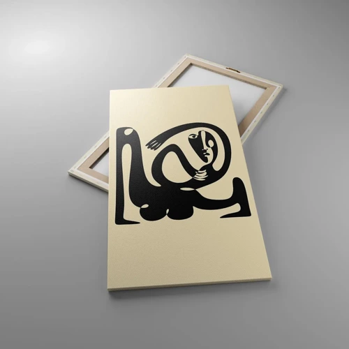 Lærredstryk - Billede på lærred - Næsten Picasso - 55x100 cm