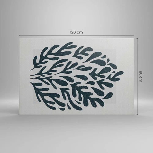 Lærredstryk - Billede på lærred - Naturens former - 120x80 cm