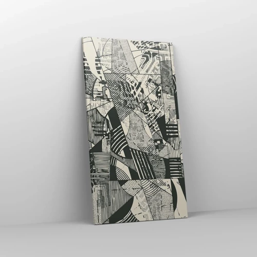Lærredstryk - Billede på lærred - Nutidens dynamik - 55x100 cm