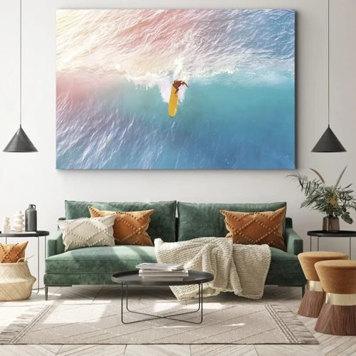 Lærredstryk - Billede på lærred - Ocean rytter - 100x70 cm