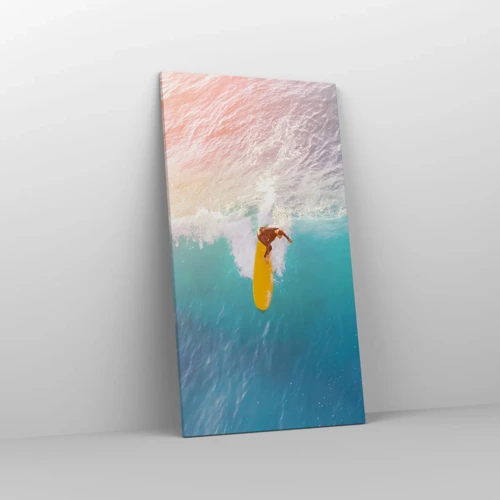 Lærredstryk - Billede på lærred - Ocean rytter - 55x100 cm