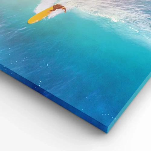 Lærredstryk - Billede på lærred - Ocean rytter - 65x120 cm