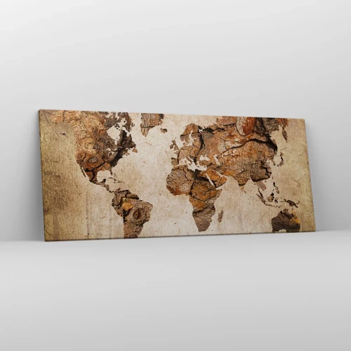 Lærredstryk - Billede på lærred - Opdagelse af verden - 120x50 cm