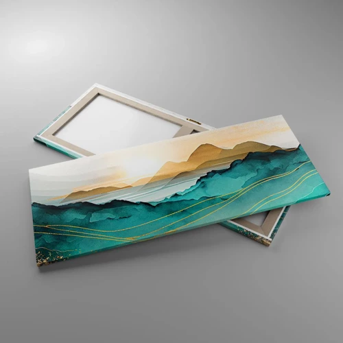 Lærredstryk - Billede på lærred - På grænsen til abstraktion - landskab - 120x50 cm
