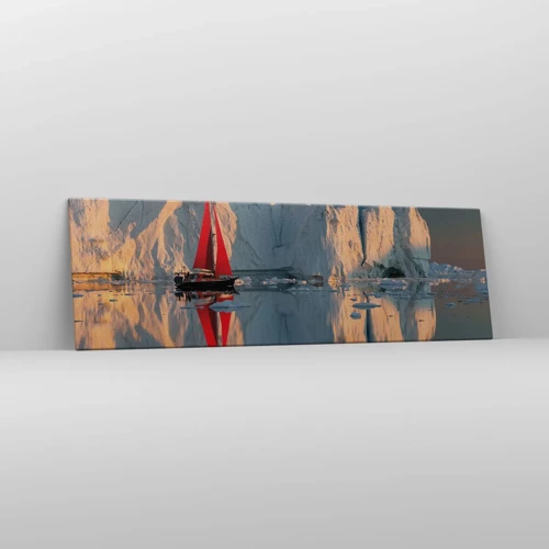 Lærredstryk - Billede på lærred - På kanten af verden - 160x50 cm
