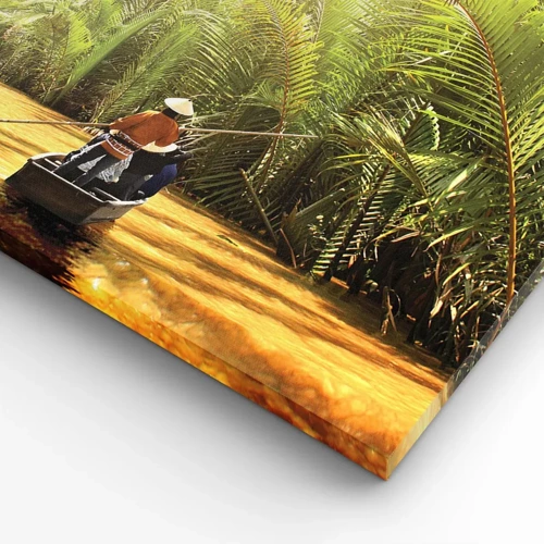 Lærredstryk - Billede på lærred - Palmeslugten - 100x70 cm