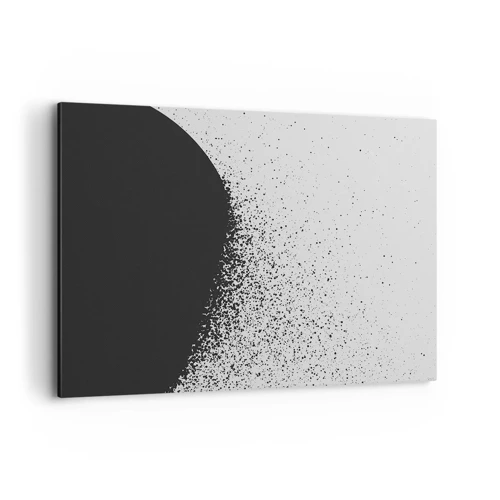 Lærredstryk - Billede på lærred - Partikelbevægelse - 100x70 cm