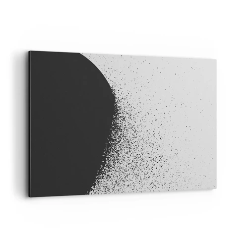 Lærredstryk - Billede på lærred - Partikelbevægelse - 120x80 cm