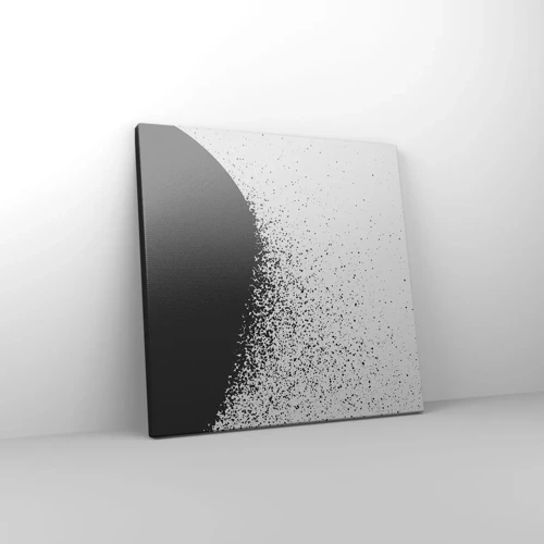 Lærredstryk - Billede på lærred - Partikelbevægelse - 30x30 cm