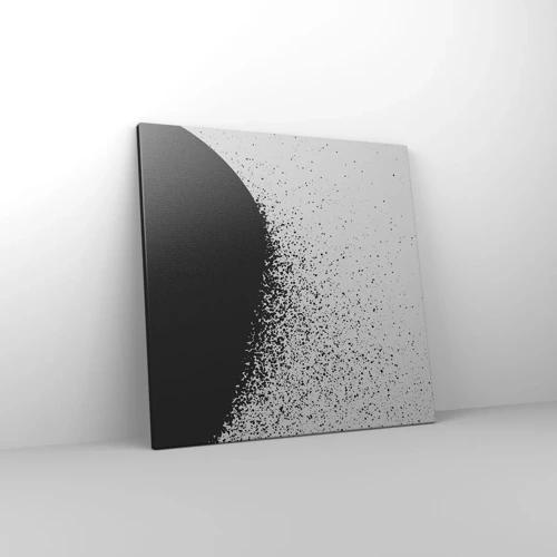Lærredstryk - Billede på lærred - Partikelbevægelse - 50x50 cm