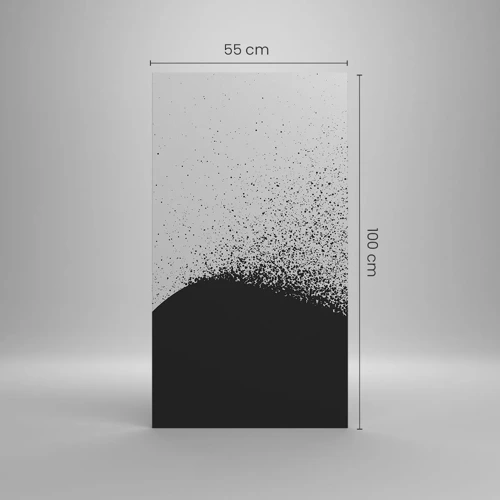 Lærredstryk - Billede på lærred - Partikelbevægelse - 55x100 cm