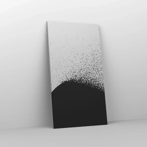 Lærredstryk - Billede på lærred - Partikelbevægelse - 55x100 cm
