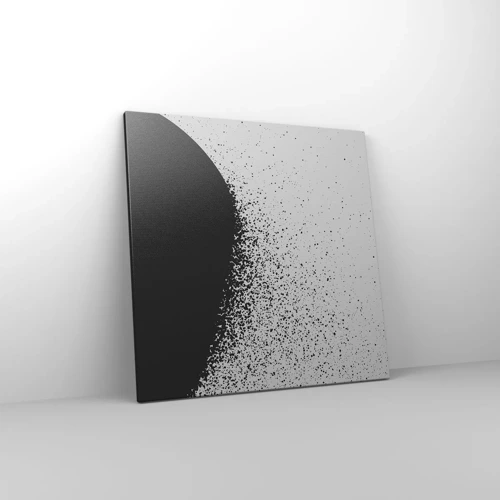 Lærredstryk - Billede på lærred - Partikelbevægelse - 60x60 cm