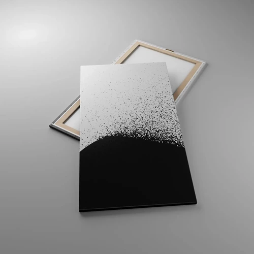 Lærredstryk - Billede på lærred - Partikelbevægelse - 65x120 cm