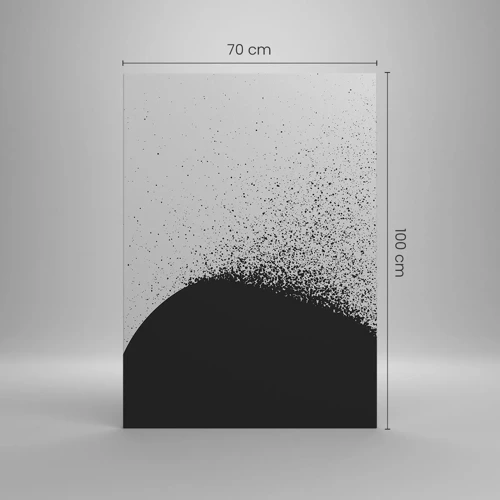 Lærredstryk - Billede på lærred - Partikelbevægelse - 70x100 cm
