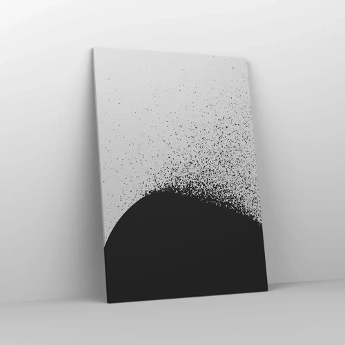 Lærredstryk - Billede på lærred - Partikelbevægelse - 70x100 cm