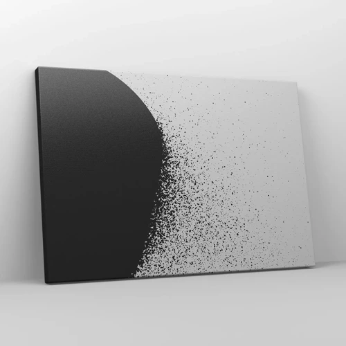 Lærredstryk - Billede på lærred - Partikelbevægelse - 70x50 cm