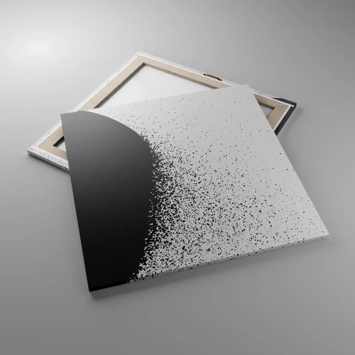 Lærredstryk - Billede på lærred - Partikelbevægelse - 70x70 cm