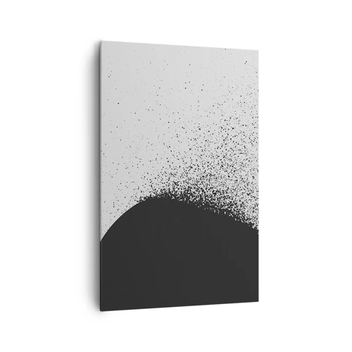 Lærredstryk - Billede på lærred - Partikelbevægelse - 80x120 cm