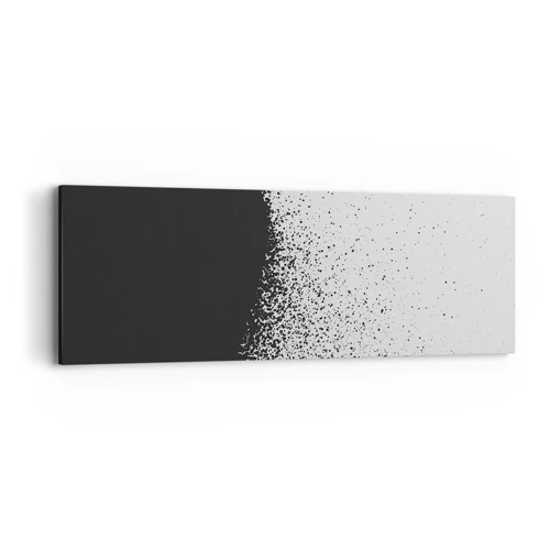 Lærredstryk - Billede på lærred - Partikelbevægelse - 90x30 cm
