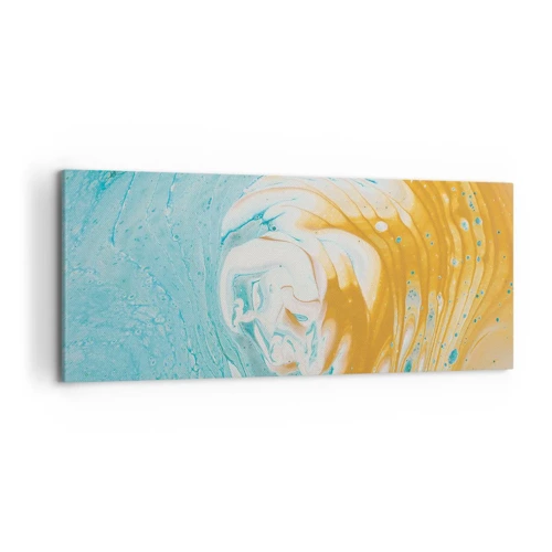 Lærredstryk - Billede på lærred - Pastel hvirvel - 120x50 cm