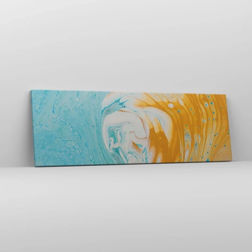Lærredstryk - Billede på lærred - Pastel hvirvel - 90x30 cm