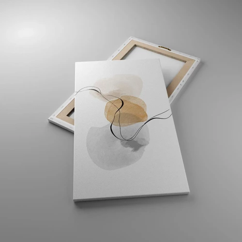 Lærredstryk - Billede på lærred - Perler i luften - 45x80 cm